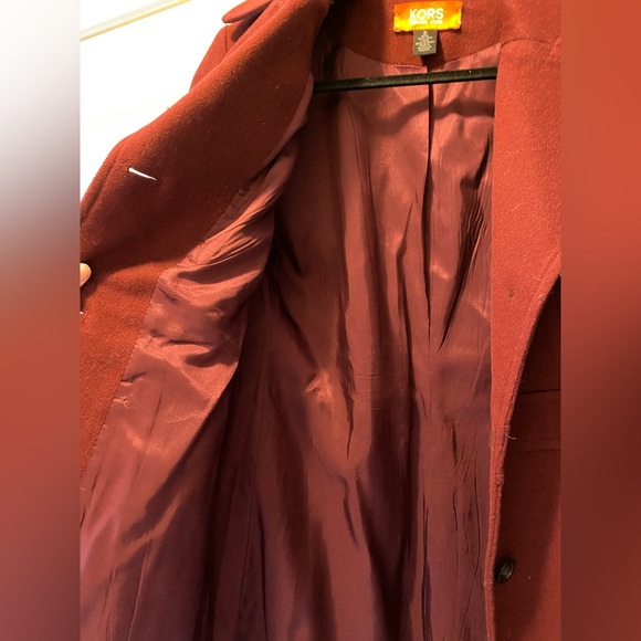 KORS Michael KORS burgundy wool coat - Picture 5 of 6